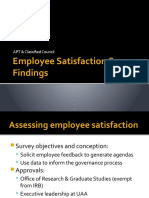 Employee Satisfaction Survey Findings: APT & Classified Council