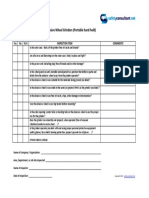 Safety Inspection Checklist Abrasive Wheel Grinders Portable