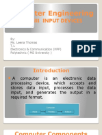 Computer Engineering - Unit III Input Devices Lec 1