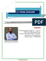 1st Puc English Notes by Ehthashamuddin. J. Sheikh