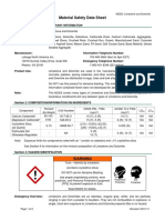 Material Safety Data Sheet: MSDS: Limestone and Dolomite