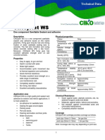 Cikojoint WS: One Component Swellable Sealant and Adhesive