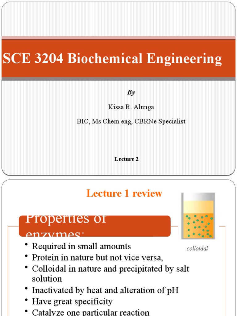 BIOCHEMISTRY LECTURE Notes PDF Enzyme Catalysis