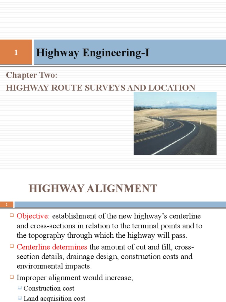Highway Route Survey Techniques | PDF | Surveying | Road