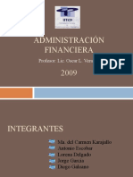 Administracion Financiera - Presentación en PP