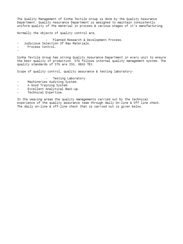 Quality Management System | PDF | Business | Technology & Engineering