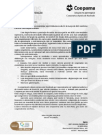 Carta de recomendação para assembleia geral ordinária da cooperativa em 2021
