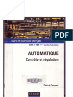 Automatique - Contrôle Et Régulation