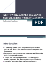 Identifying Market Segments and Selecting Target Markets