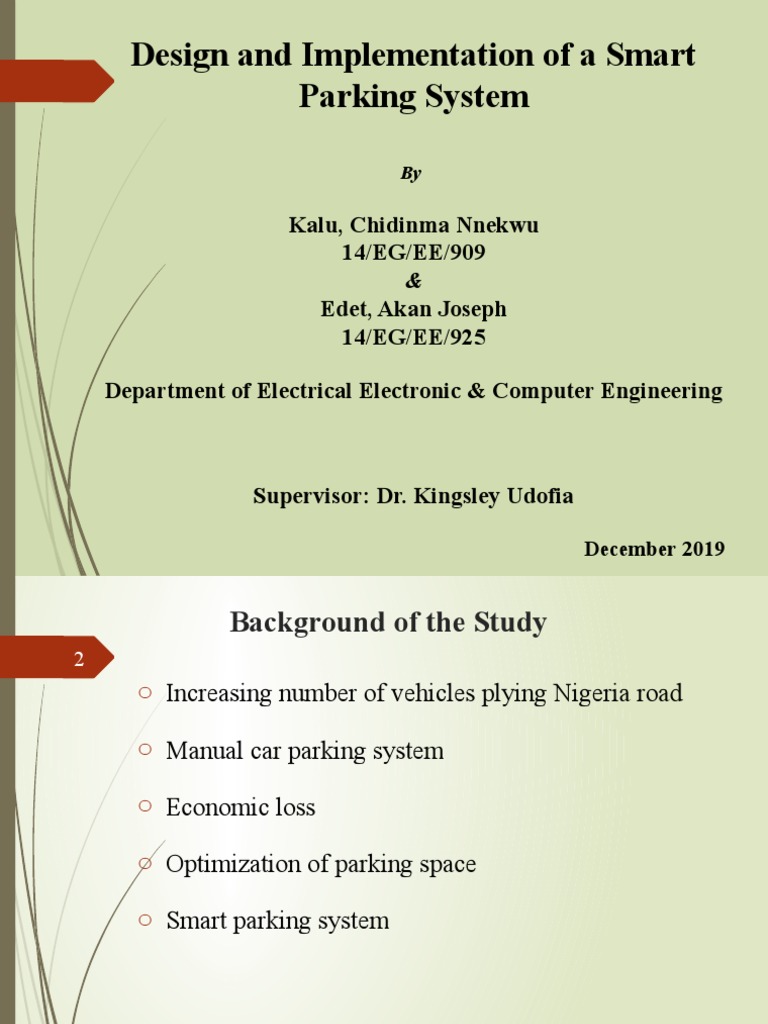 Smart Parking System Design and Implementation | PDF | Radio Frequency ...
