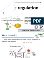 BCH100 203 inter Gene regulation (2019-2) เอกสาร