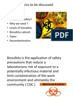 Biosafety and Biosafety Cabinets