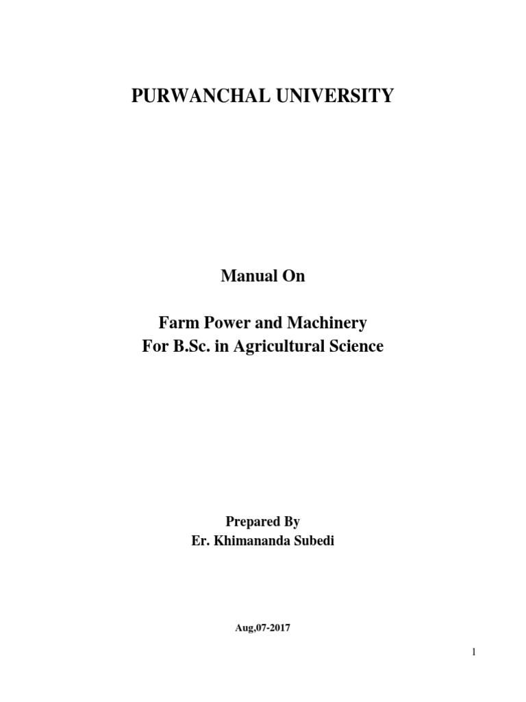 Farm Power And Machinary Download Free Pdf Internal Combustion