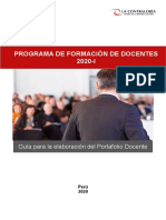 PFD 2020 I-Guía para La Elaboración Del Portafolio Docente
