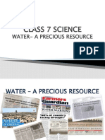 Class 7 Science: Water-A Precious Resource