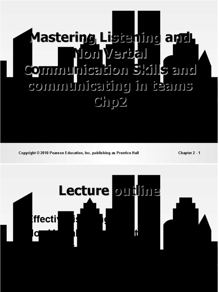 Mastering Listening and Non Verbal Communication Skills and ...