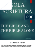 SOLA SCRIPTURA