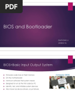 BIOS and Bootloader: Guoyong Li Jinwen Xu