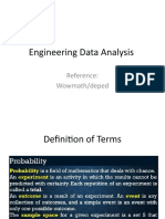 Engineering Data Analysis: Reference: Wowmath/deped