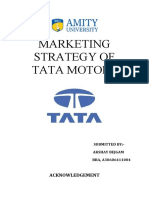 Marketing Strategies of TATA Motors