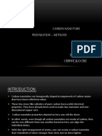 Carbon Nano Tube Preparation - Methods: Fathima.P.E CBPST, Kochi