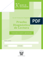 C 3° - Prueba Diagnóstica Lectura - Secundaria