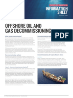 Offshore Oil and Gas Decommissioning: Information Sheet