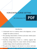 Horizontal Curve Setting: MD Aftabuzzaman, PHD