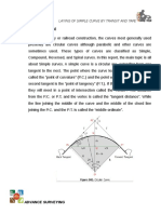 Laying of Simple Curve by Transit and Tape: Advance Surveying