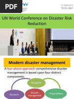 UN World Conference On Disaster Risk Reduction