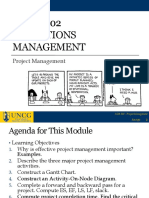 SCM 302 Ratcliffe - 03 - Project Management