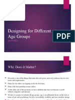 Lecture8-Designing for Different Age Groups