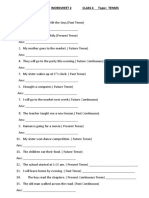 Class 4 Worksheet on Tenses, Conversion, Rights and Duties, Matter