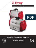 Series 92/93 Pneumatic Actuators: Technical Manual