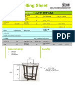 Product Selling Sheet: ALL201-COS Alison Side Table