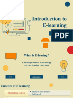 Introduction To E-Learning