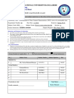 Faculty of Engineering: Laboratory Report Cover Sheet