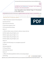 CBSE NET Home-Science December 2012 Paper II Solved