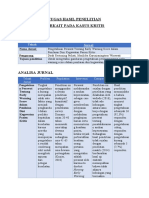 Jurnal Tugas Hasil Penelitian Pasien Kritis