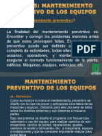 Unidad 5 - Mantenimiento Preventivo de Los Equipos