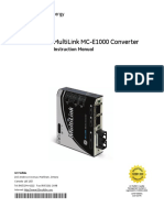 Multilink Mc-E1000 Converter: Multilin