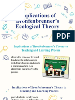 Bronfenbrenner Ecological Theory 