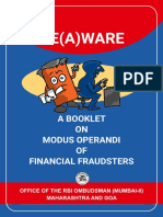 BE (A) WARE - A Booklet On Modus Operandi of Financial Fraudsters-1