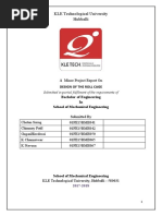 KLE Technological University Hubballi: A Minor Project Report On