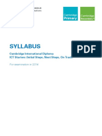 Cambridge Ict Starters Syllabus English 2014