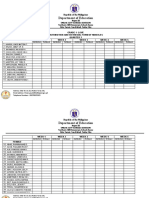 Northern Hill Elementary School Annex Grade 1 Module Distribution Form