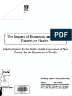 The Impact of Economic and Social Factors On Health