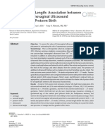 Beyond Cervical Length: Association Between Postcerclage Transvaginal Ultrasound Parameters and Preterm Birth