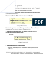 Pronoun-Antecedent Agreement Errors