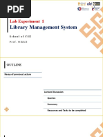 Lab Experiment 1: Library Management System